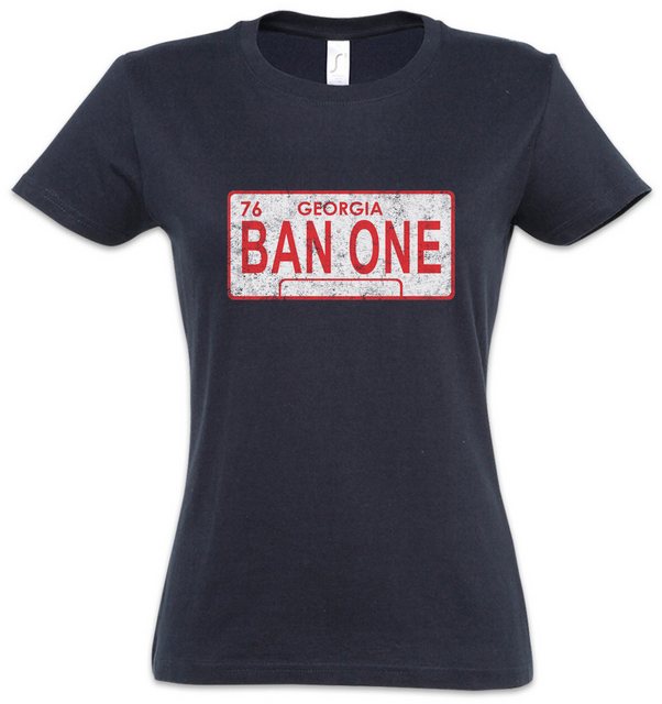 Urban Backwoods Print-Shirt Ban One Sign License Plate Damen T-Shirt Smokey günstig online kaufen