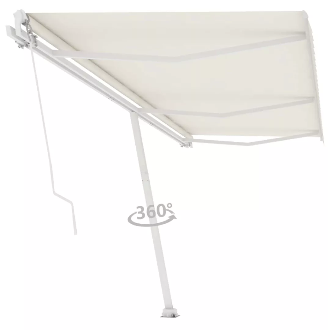 Standmarkise Einziehbar Handbetrieben 600x350 Cm Creme günstig online kaufen