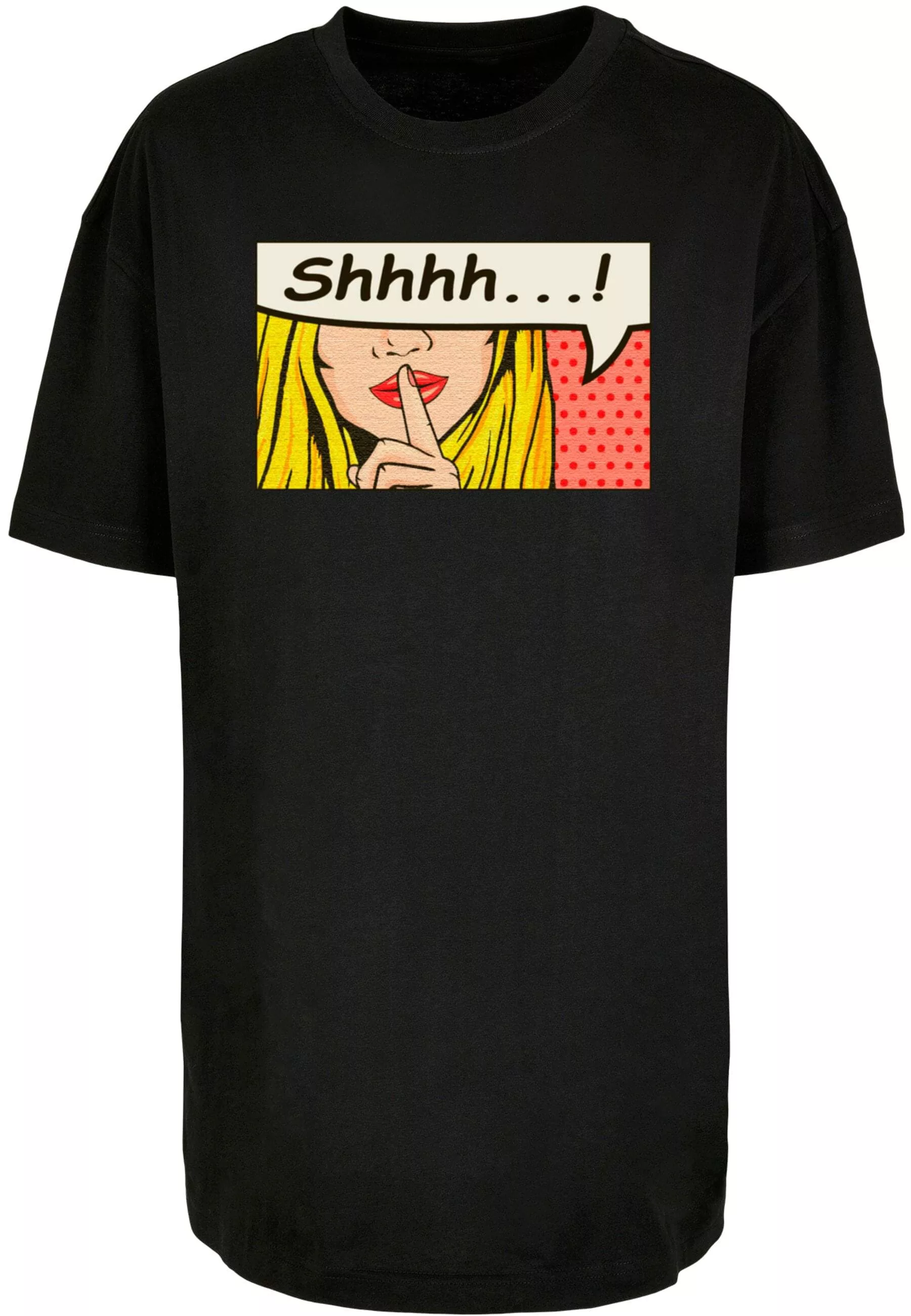 Merchcode T-Shirt "Merchcode Damen Ladies Silent Sign Comic Boyfriend Tee" günstig online kaufen