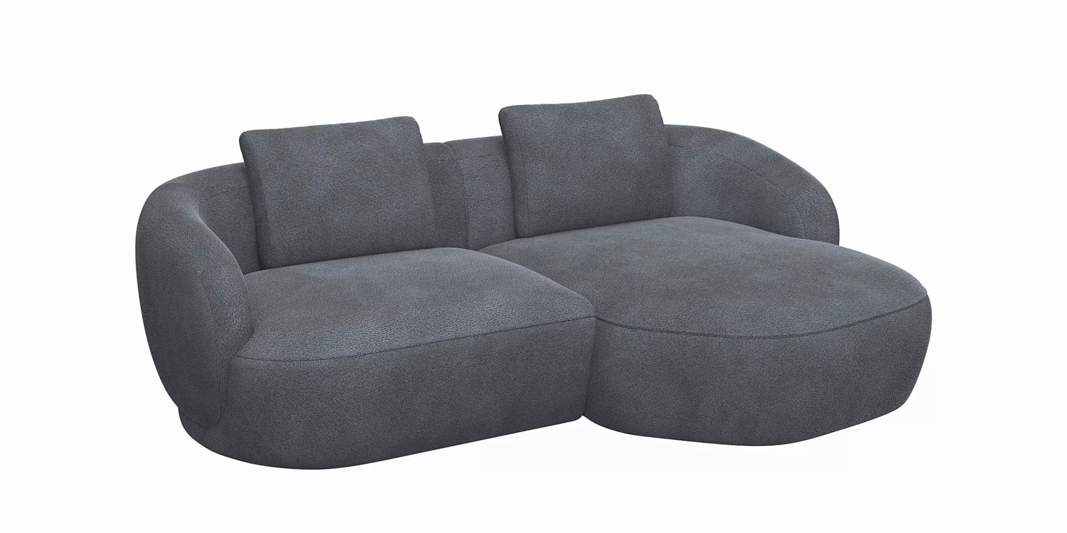 FLEXLUX Wohnlandschaft »Torino, rund, L-Form, Sofa-Ecke mit Recamiere, Long günstig online kaufen