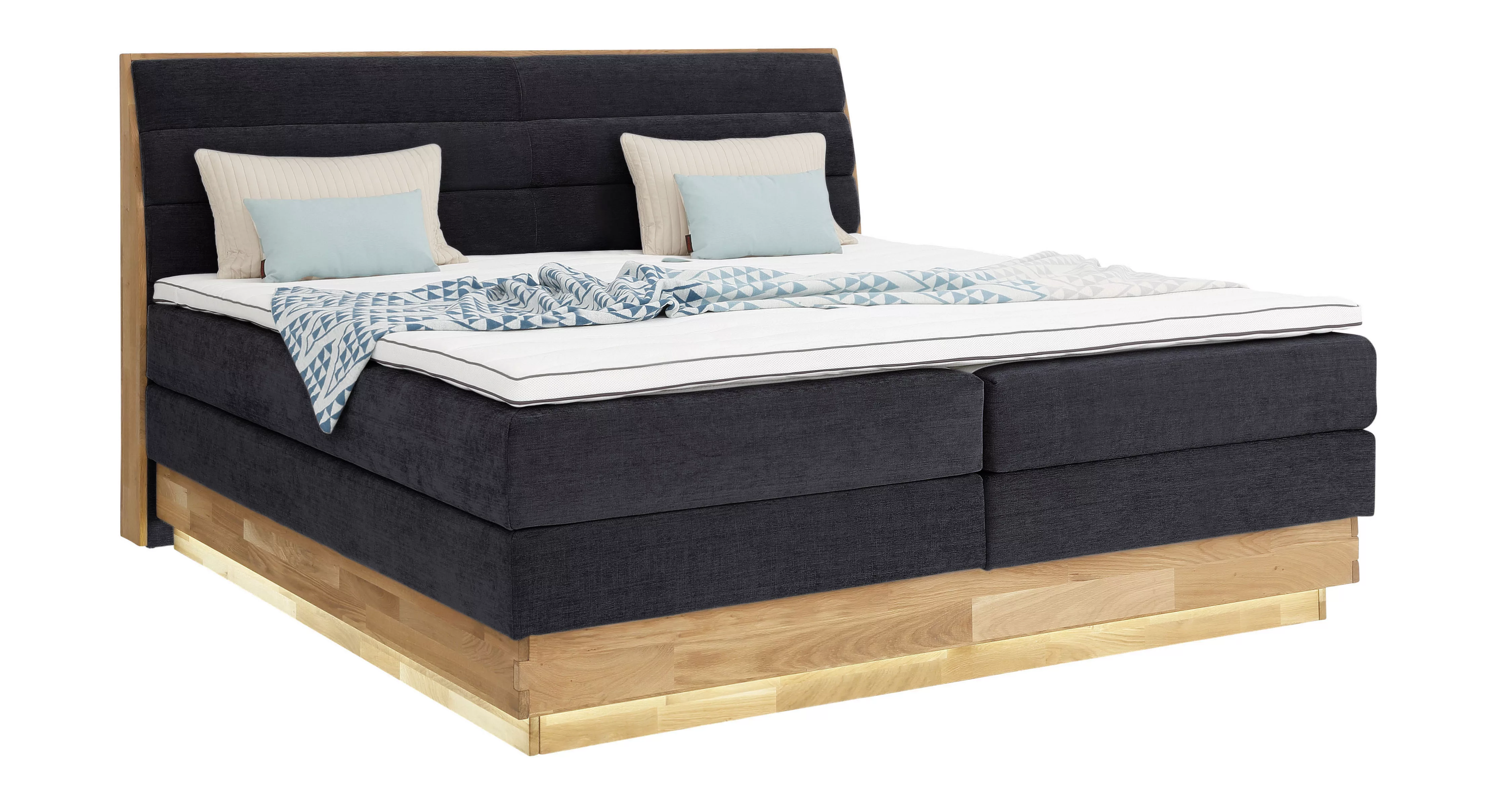 OTTO products Boxspringbett, LED-Beleuchtung, mit zertifizierten, recycelte günstig online kaufen