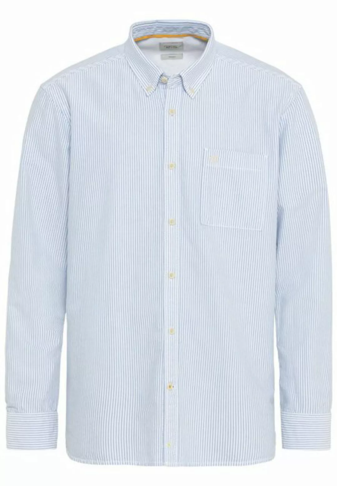 camel active Langarmhemd aus nachhaltigem Organic Cotton Button-Down günstig online kaufen