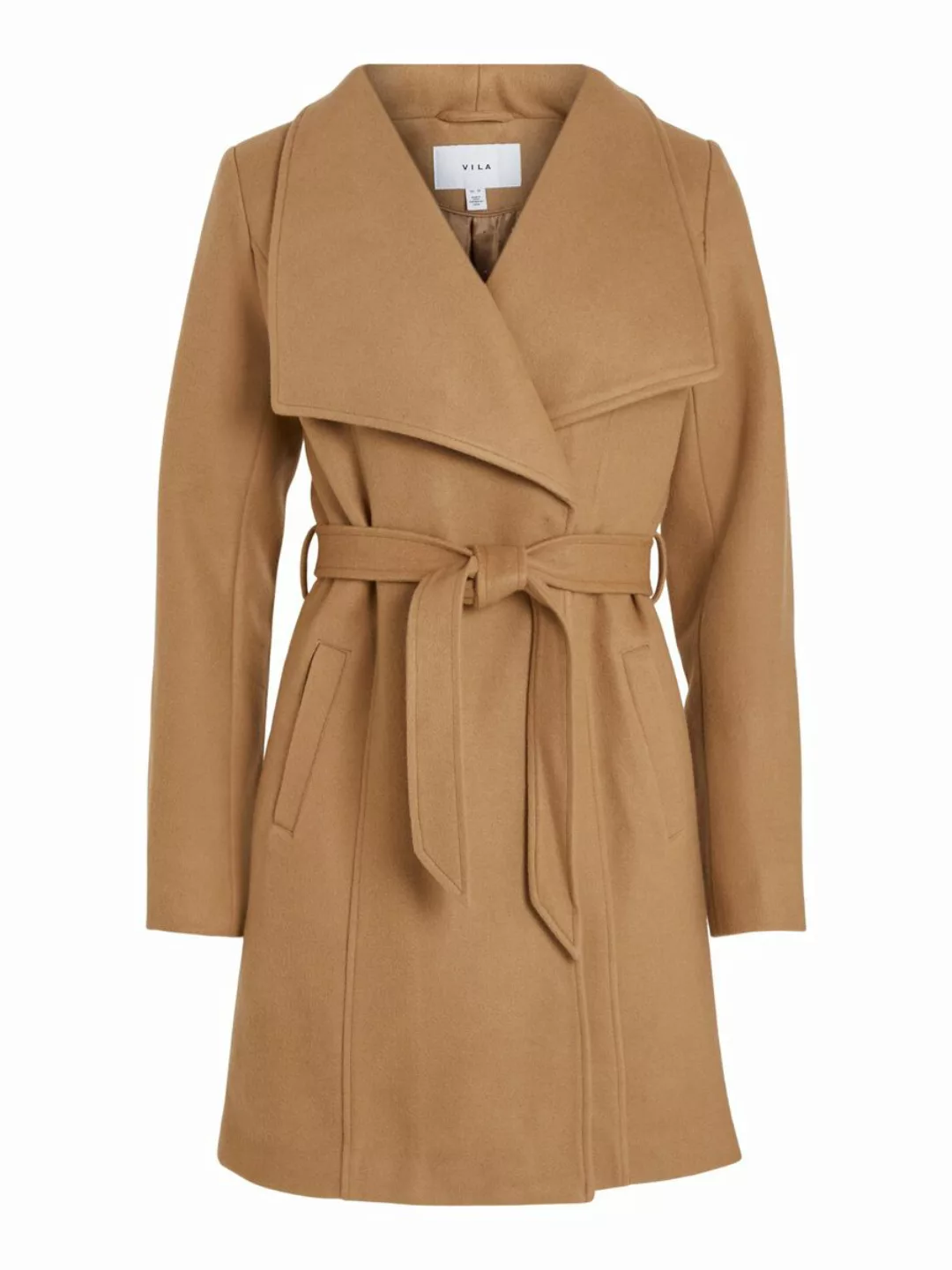 VILA Taillengürtel Mantel Damen Braun günstig online kaufen