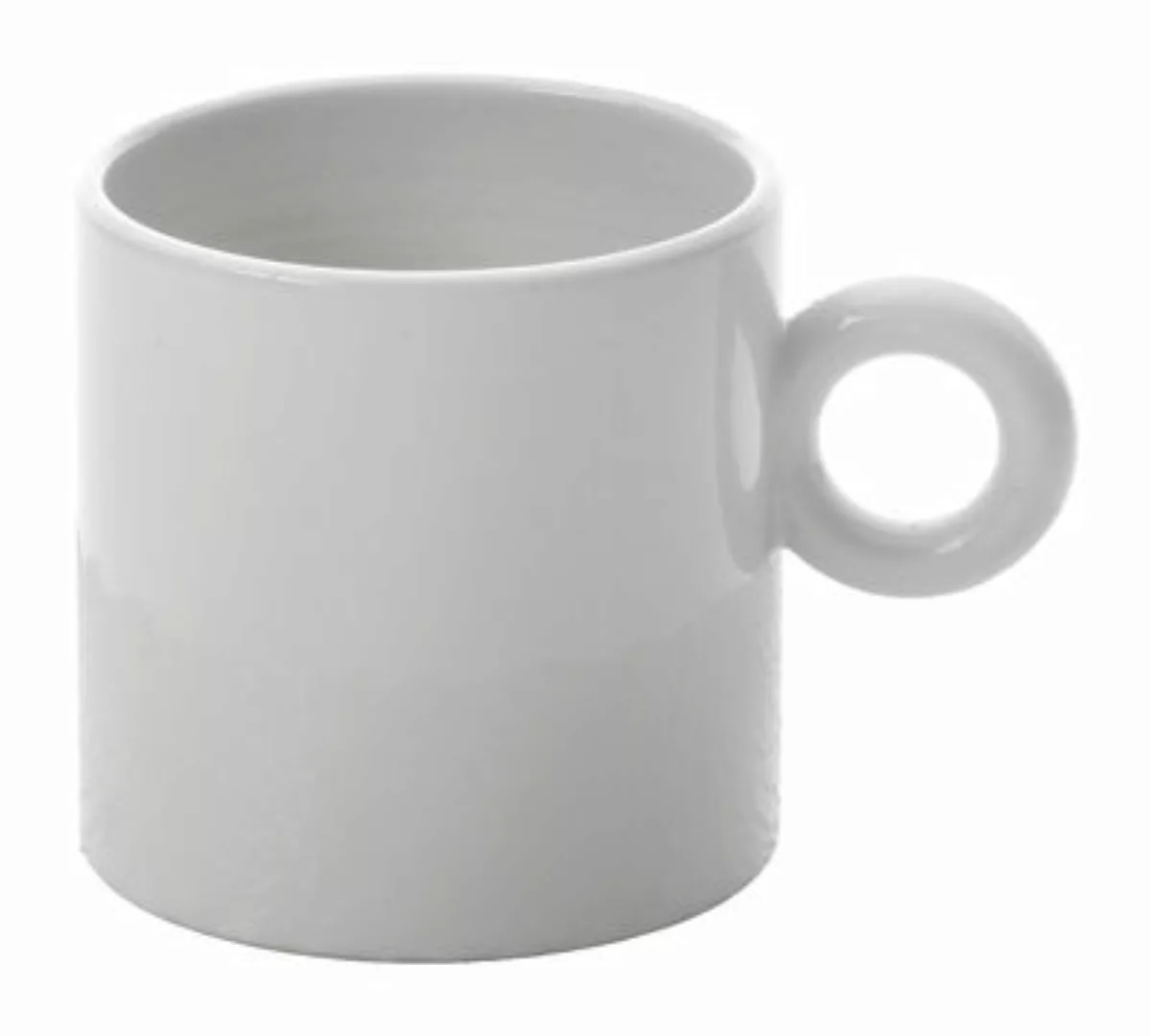 Kaffeetasse Dressed keramik weiß - Alessi - Weiß günstig online kaufen