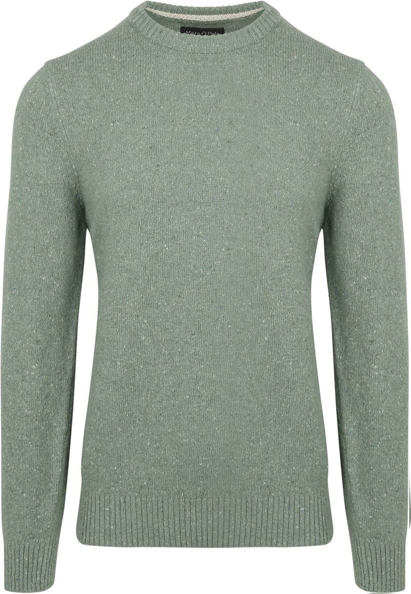 Marc O'Polo Pullover Tweed Wool Blend Grün - Größe XL günstig online kaufen