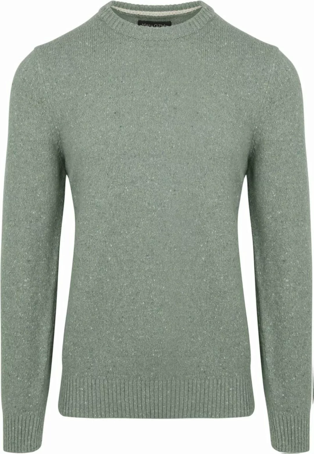 Marc O'Polo Pullover Tweed Wool Blend Grün - Größe XL günstig online kaufen