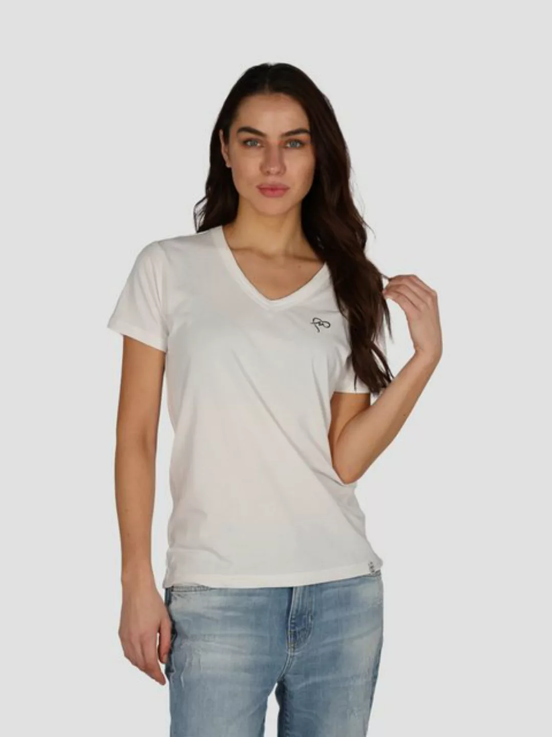 Miracle of Denim Shirttop Women V-Neck Basic T-Shirt (1-tlg) günstig online kaufen