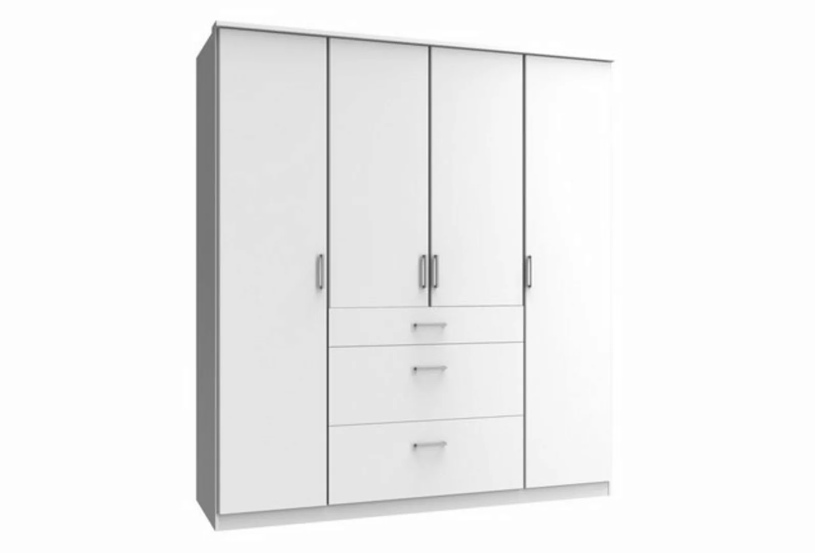 freiraum Kleiderschrank Click (B/H/T: 180x198x58 cm) in Weiß mit 3 Schublad günstig online kaufen