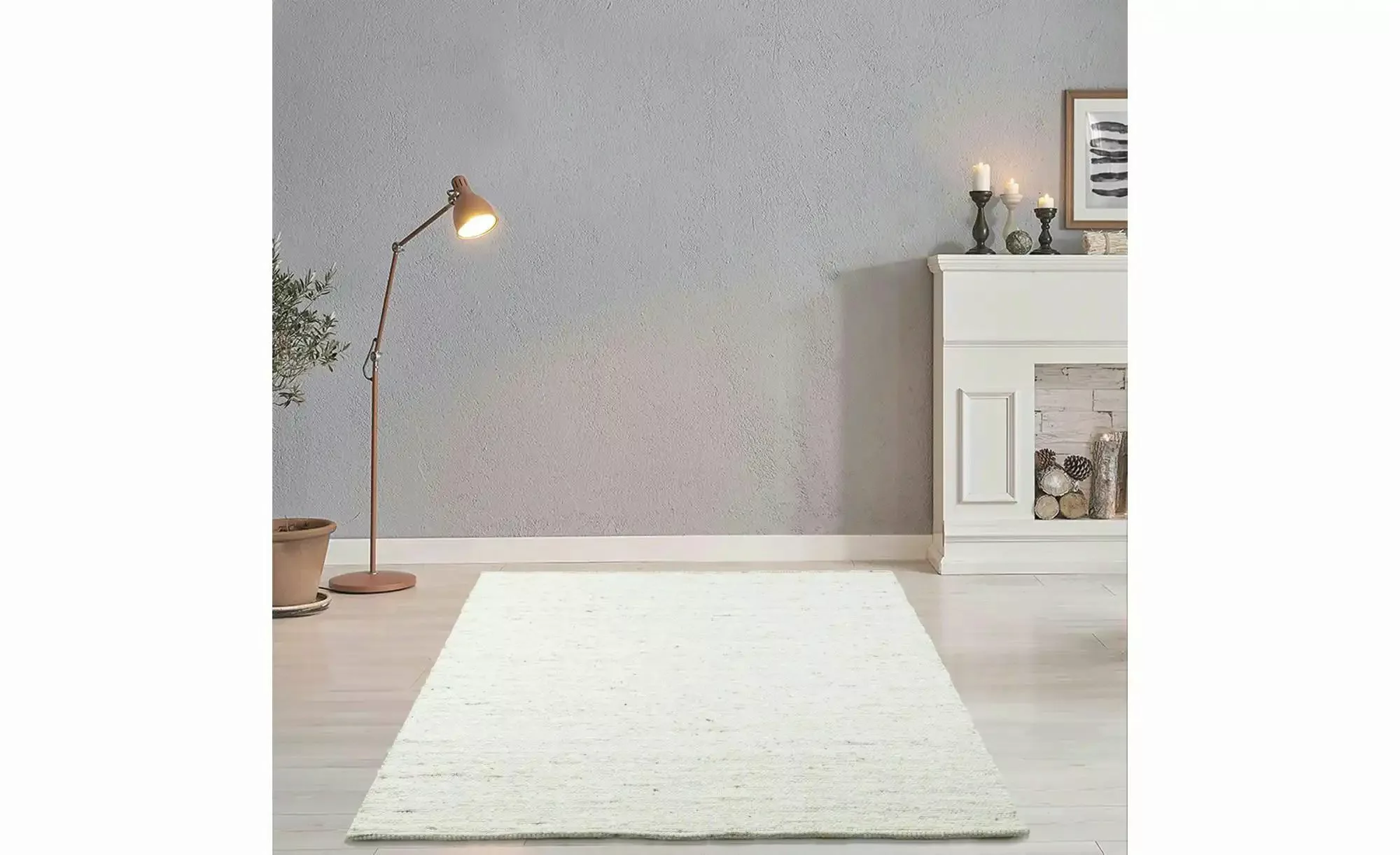 THEKO Webteppich  Alm Glück ¦ beige ¦ Wolle ¦ Maße (cm): B: 190 H: 1,2 Tepp günstig online kaufen