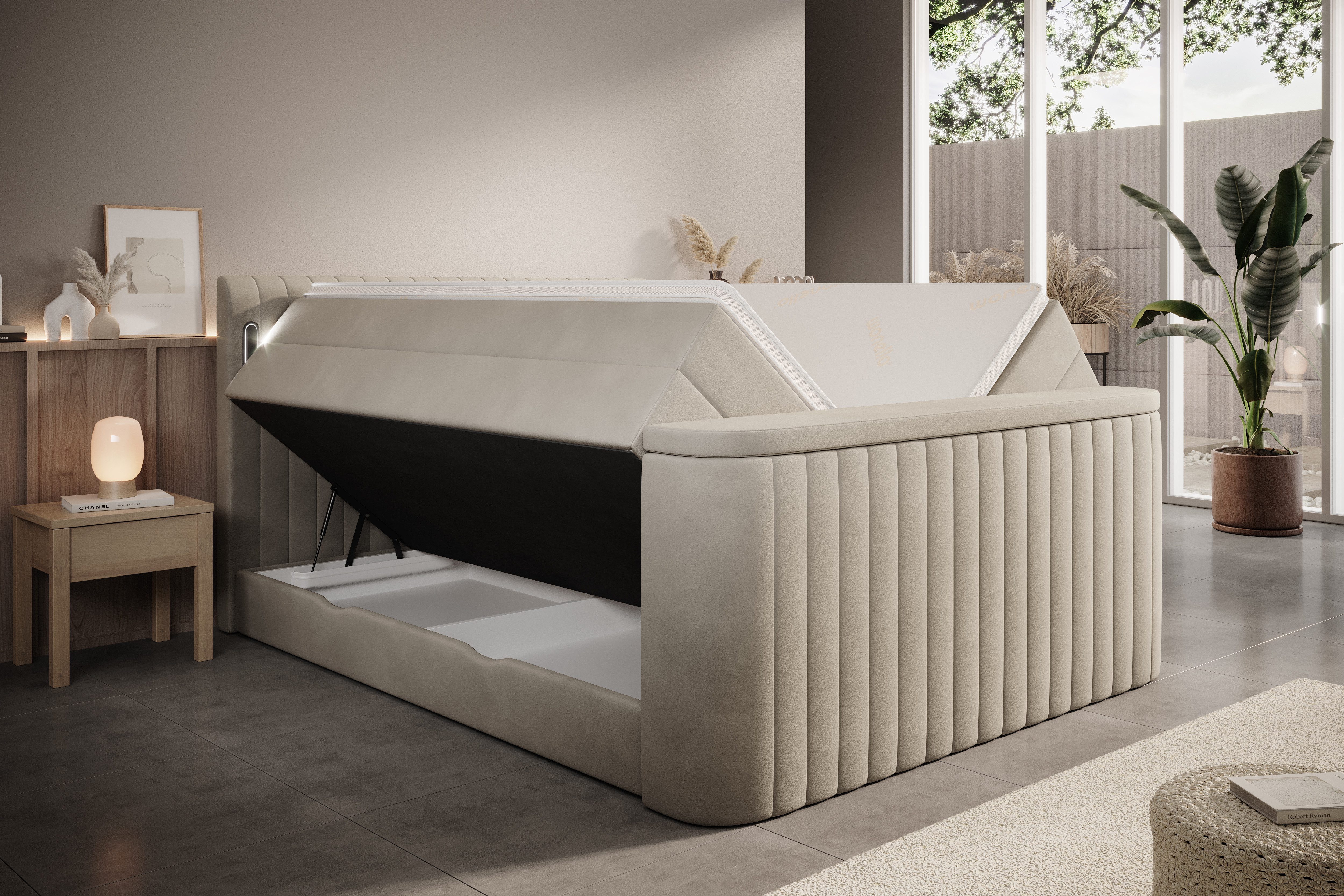 wonello Boxspringbett FLY mit TV-Lift, mit günstig online kaufen