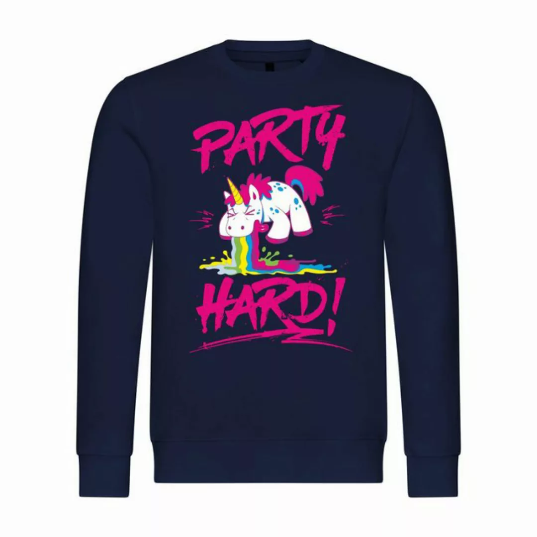 deinshirt Rundhalspullover Herren Pullover PARTY HARD Mit Print Motiv, Graf günstig online kaufen