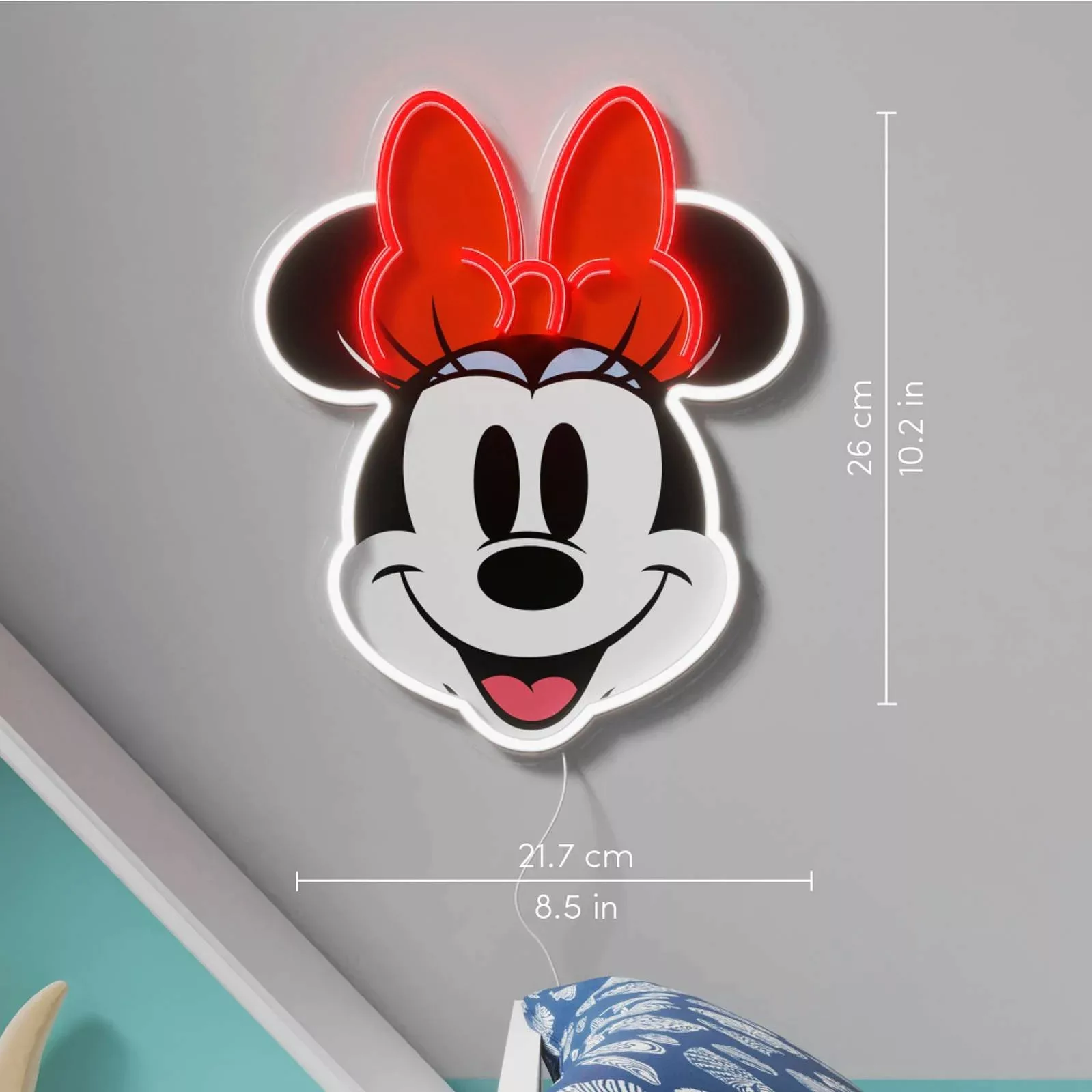 YellowPop Disney Minnie Printed Face Wandleuchte günstig online kaufen