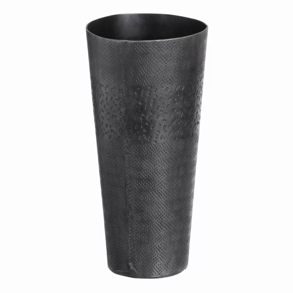 Vase Grau Metall 15 X 15 X 31 Cm günstig online kaufen