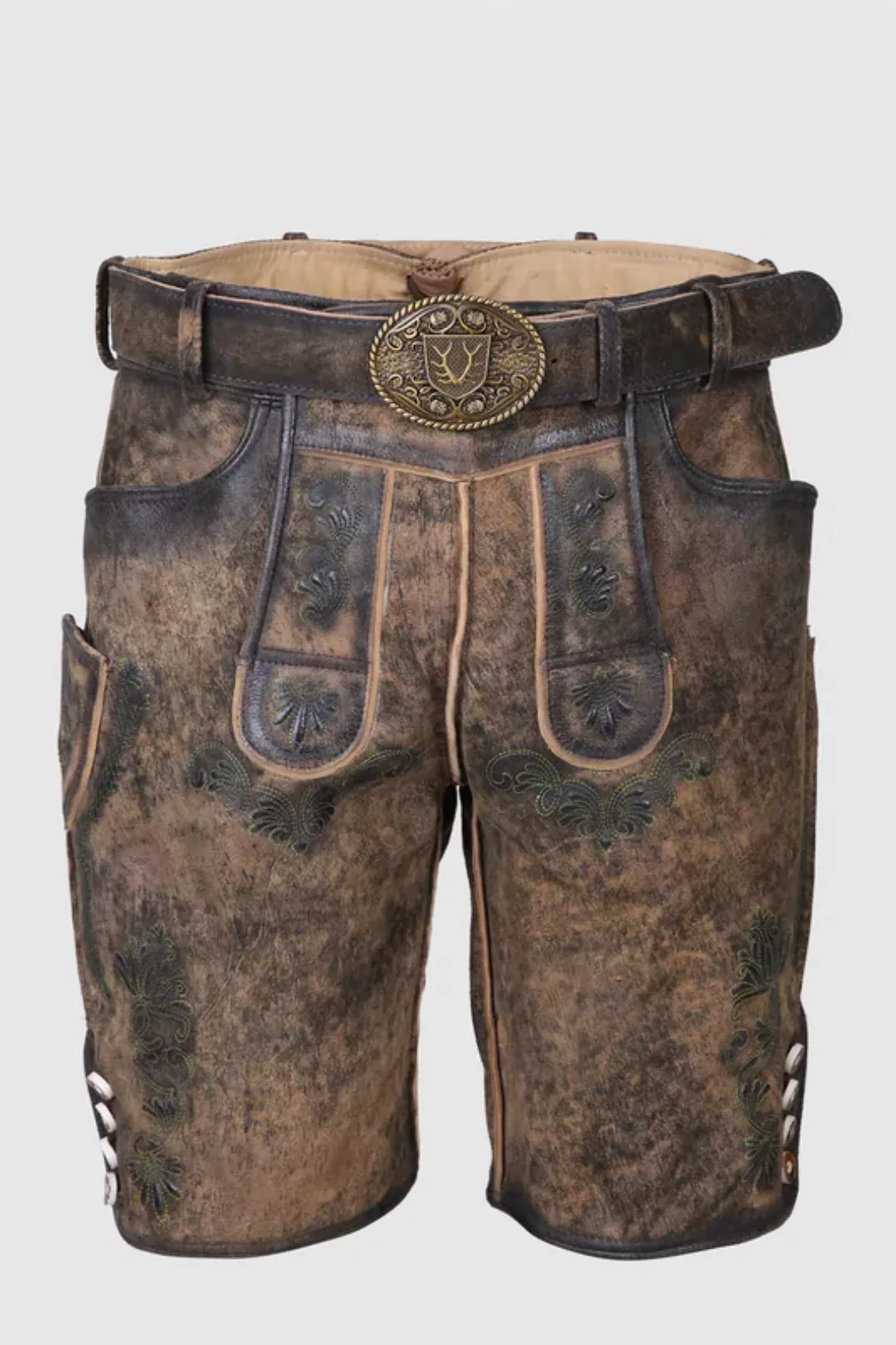 Lederhose Markus mit Gürtel günstig online kaufen