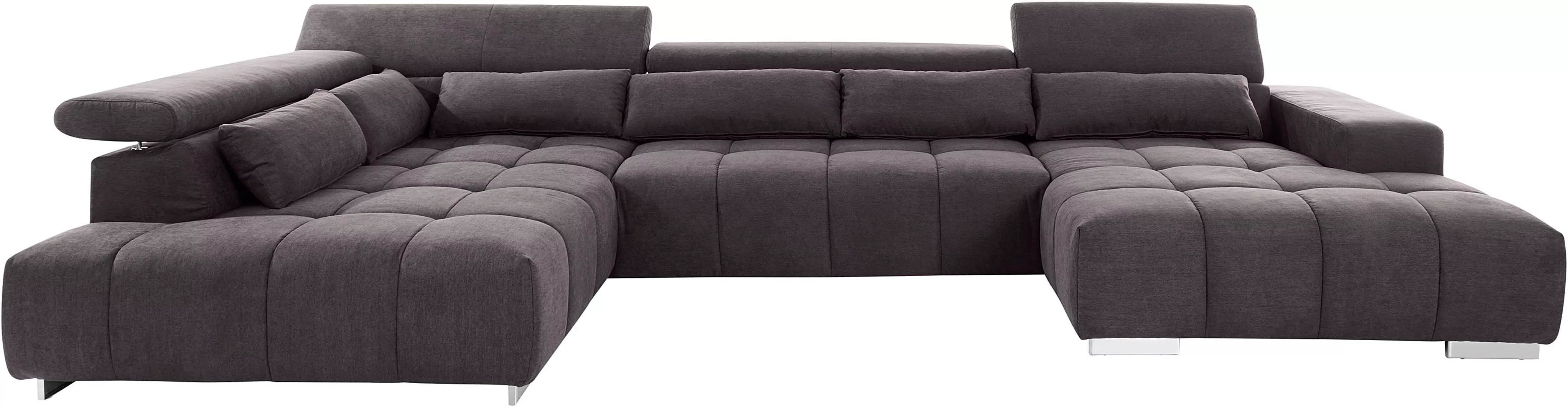 COTTA Wohnlandschaft "Orion U-Form", mit Kopfteilverstellung & 6 Nierenkiss günstig online kaufen