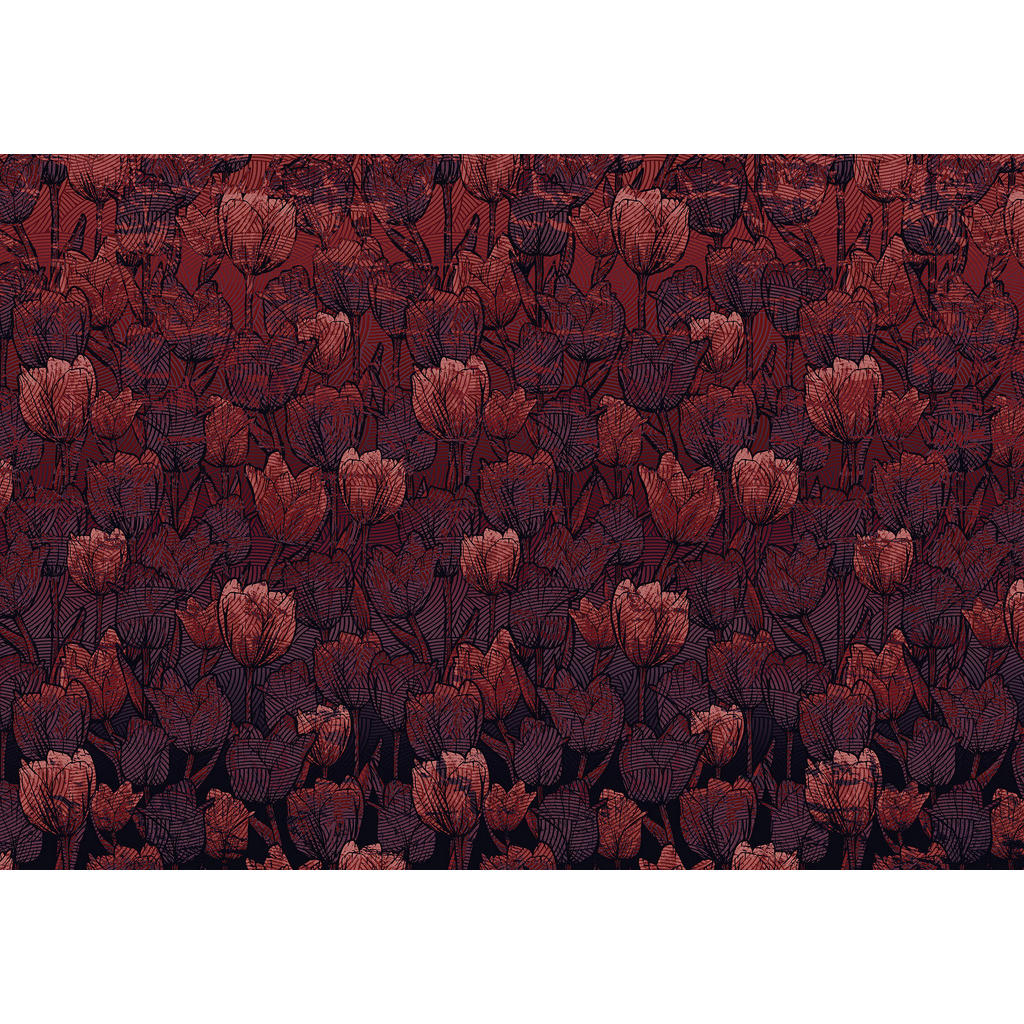 Sanders & Sanders Fototapete Tulpen Rot 400 x 280 cm 611861 günstig online kaufen