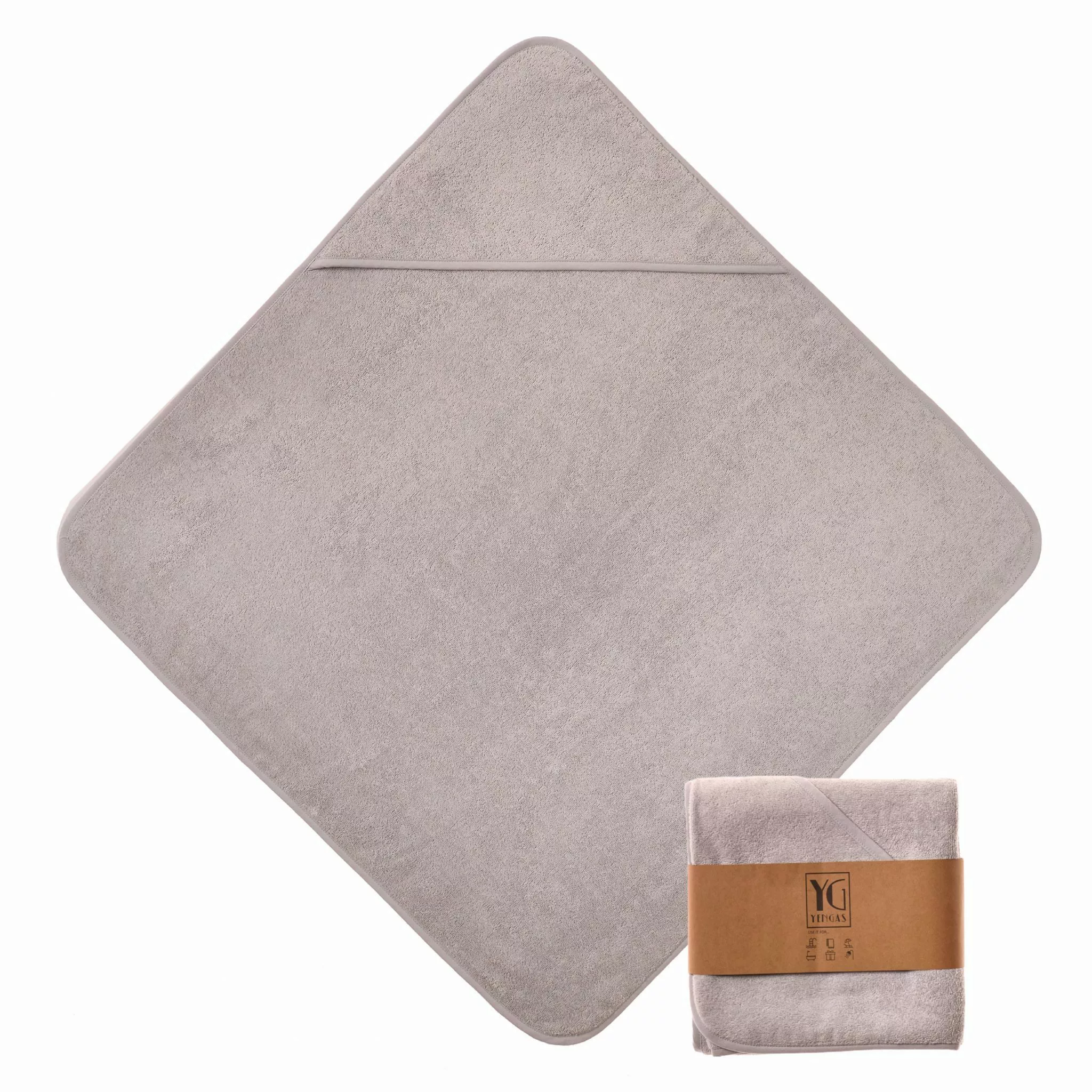 YENGAS Kapuzenhandtuch, 100% Baumwolle, Babybadetuch, Strandtuch, günstig online kaufen
