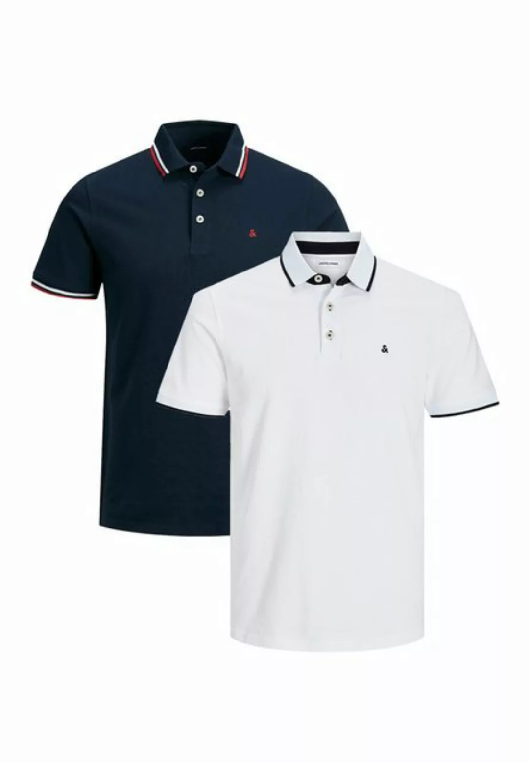 Jack & Jones Poloshirt 2er Pack Paulos - Slim Fit (Spar-Set, 2-tlg) Poloshi günstig online kaufen