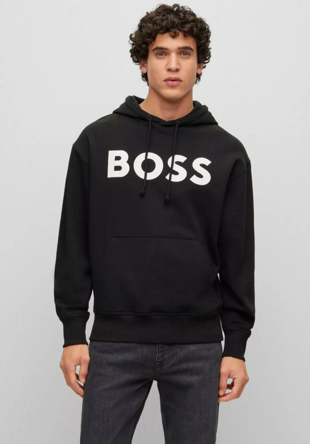 BOSS ORANGE Hoodie WebasicHood mit weißem Logodruck günstig online kaufen