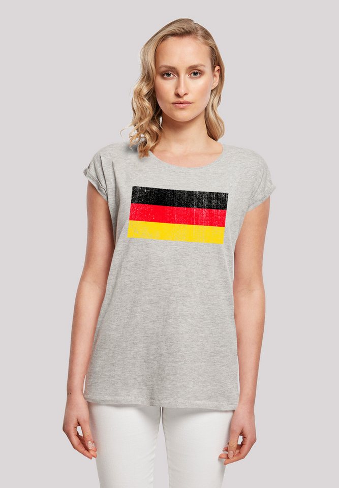 F4NT4STIC T-Shirt "Germany Deutschland Flagge distressed", Print günstig online kaufen