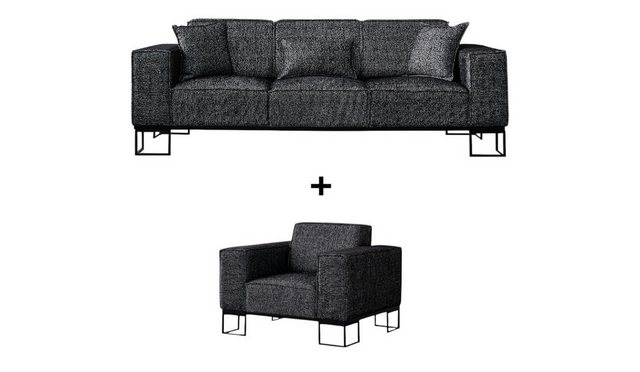 BENEDO MÖBEL Polstergarnitur Flog Sofa Handarbeit Massivholz Hochwertiger S günstig online kaufen