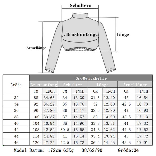 KELLIAR Dirndlbluse aus Spitze, Langarm, hochgeschlossen, für das bayerisch günstig online kaufen