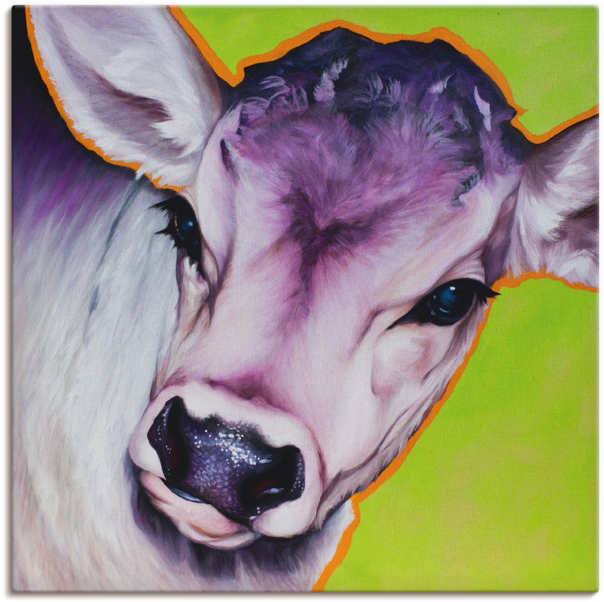 Artland Leinwandbild "Kuh Pretty Betty", Haustiere, (1 St.), auf Keilrahmen günstig online kaufen