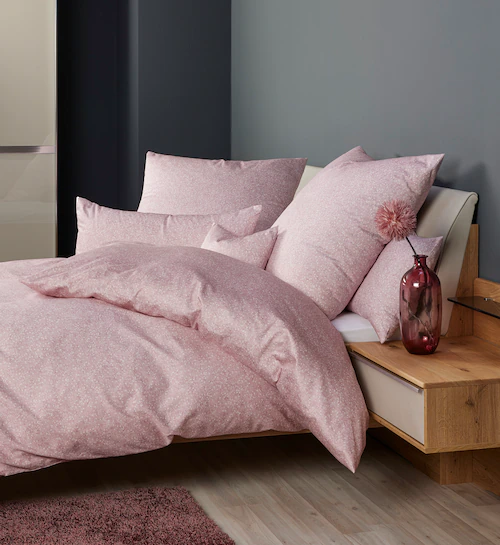 Janine Janine Mako-Satin Bettwäsche MILANO 45106 rosa beere Größe:  155x220 günstig online kaufen