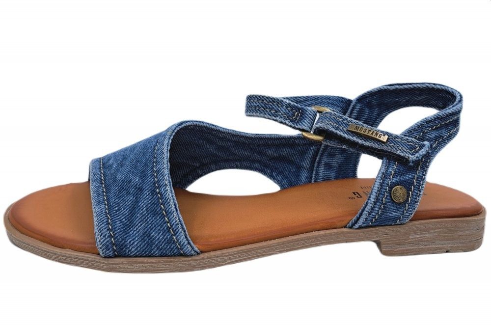 Mustang Shoes Riemchensandale, Sommerschuh, Sandalette, Blockabsatz, günstig online kaufen