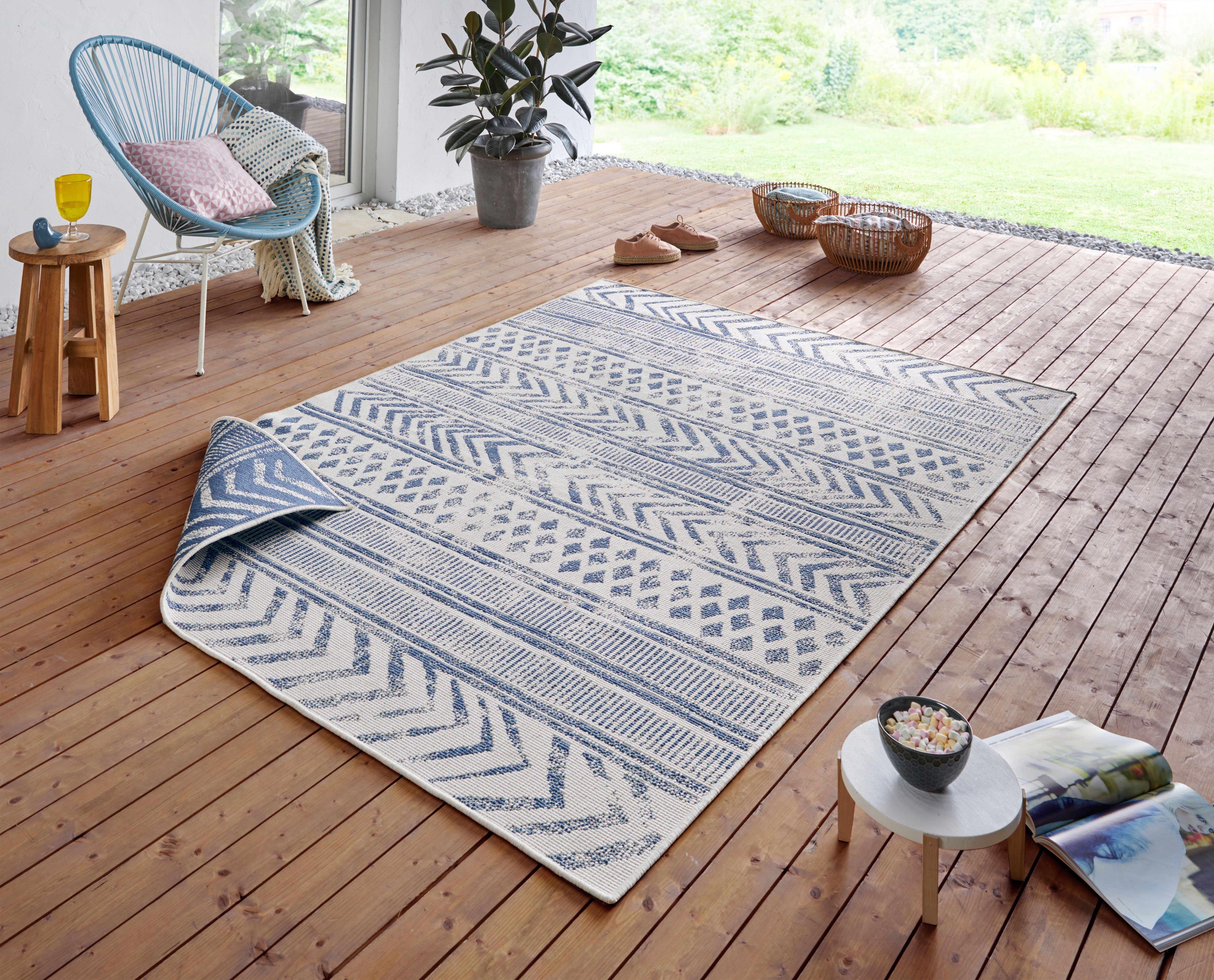 HANSE Home Teppich »BIRI Wendeteppich«, rechteckig, 5 mm Höhe, In-& Outdoor günstig online kaufen