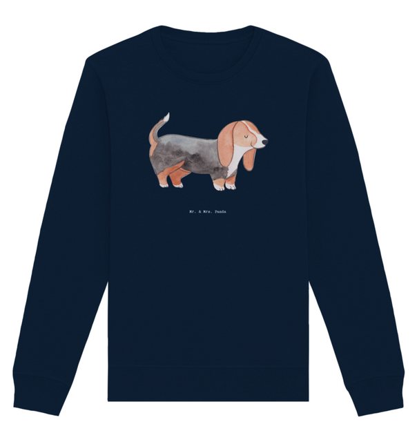 Mr. & Mrs. Panda Longpullover Größe L Basset Hound Moment - French Navy - G günstig online kaufen