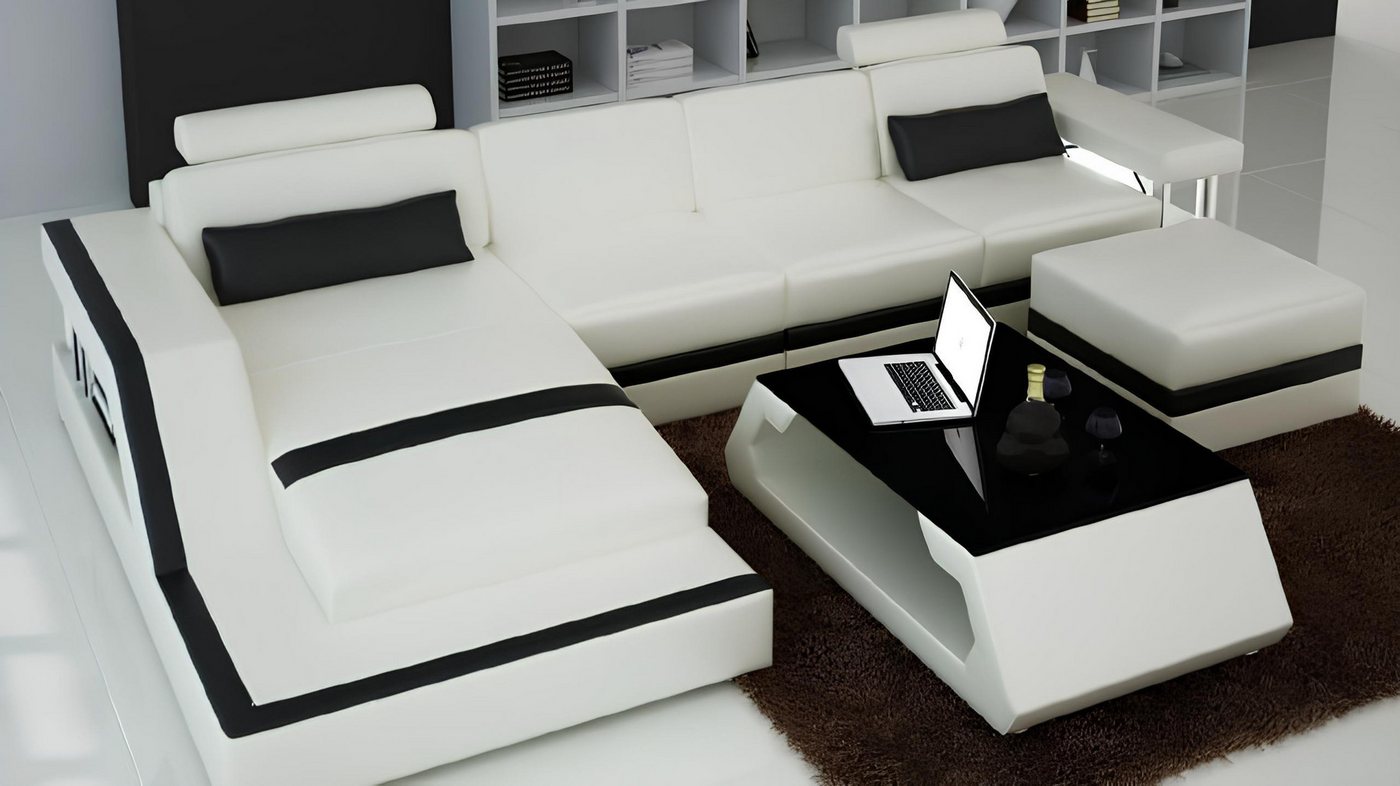 Xlmoebel Ecksofa Designer Wohnlandschaft Hamburg III mit USB-Anschluss - Ec günstig online kaufen