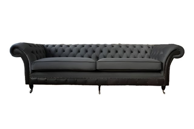 Xlmoebel Sofa Großes Sofa mit 4 Sitzen Chesterfield Polstermöbel Stoffbezug günstig online kaufen