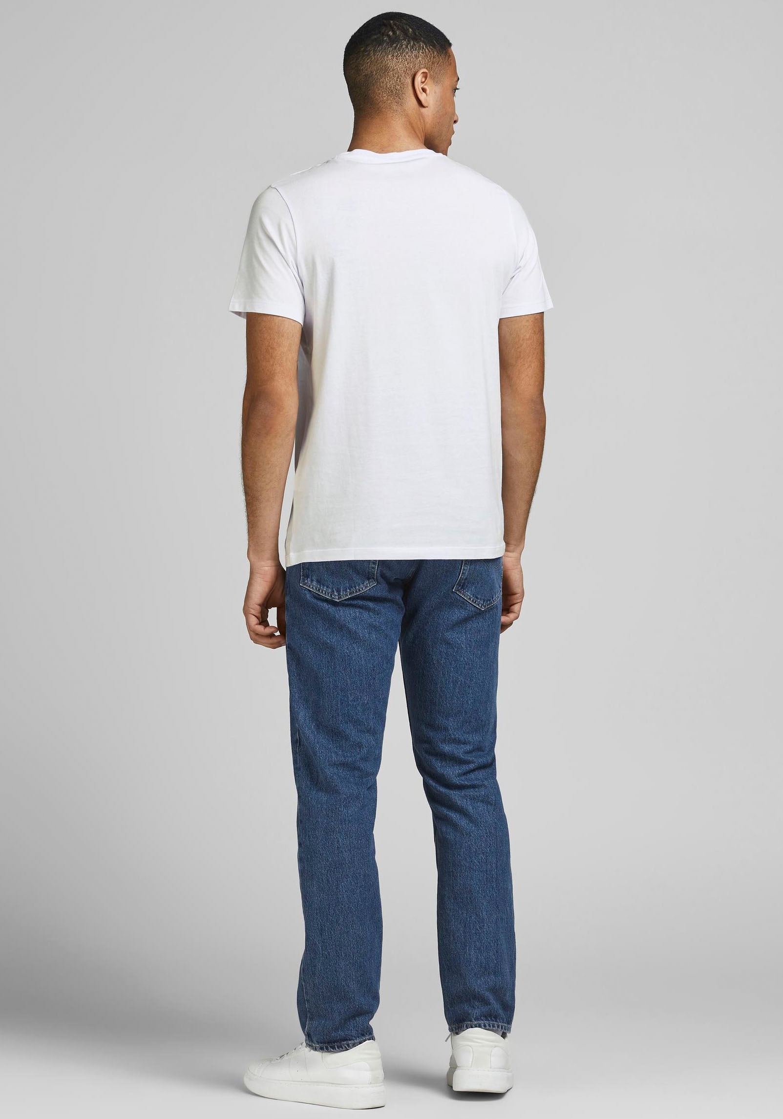 Jack & Jones Corp Logo Kurzarm O Hals T-shirt XS White / Slim Fit / Large P günstig online kaufen