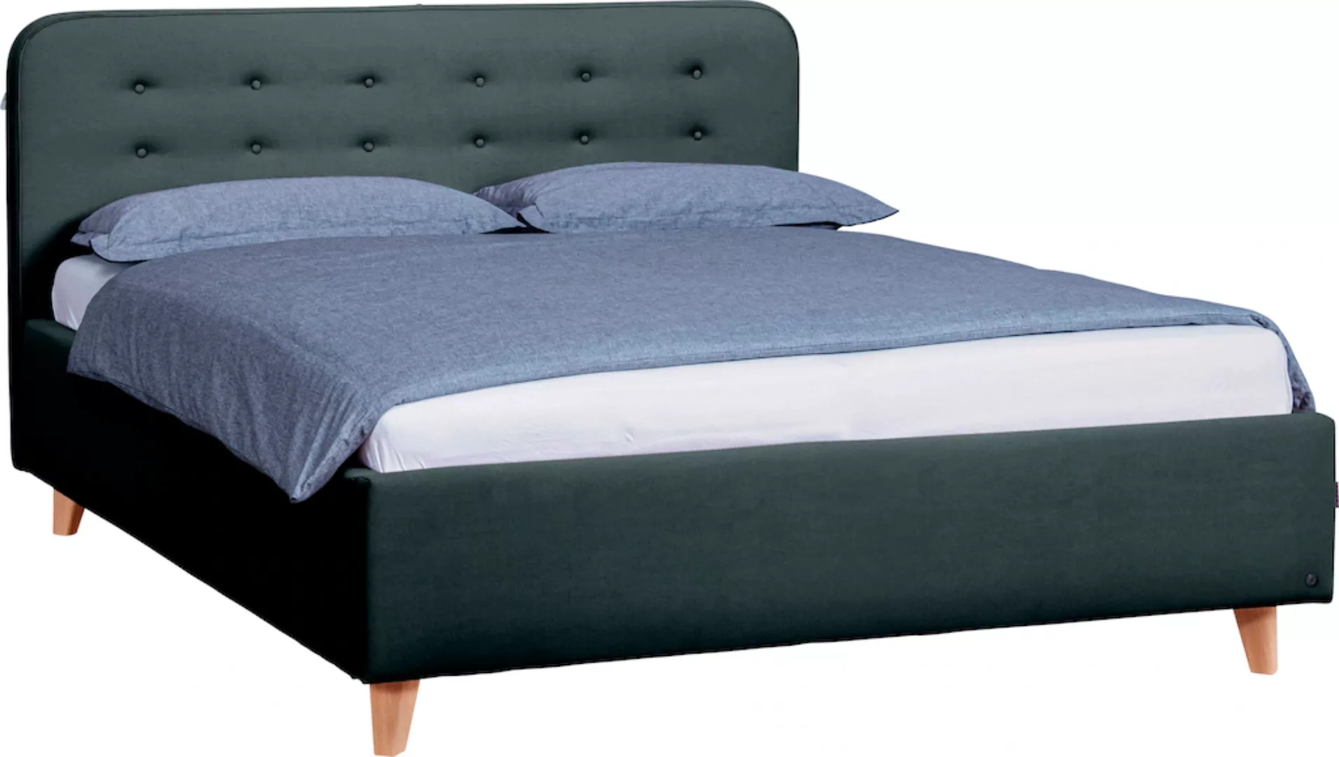 TOM TAILOR HOME Polsterbett "NORDIC BED", mit Knopfheftung im Kopfteil, Füß günstig online kaufen