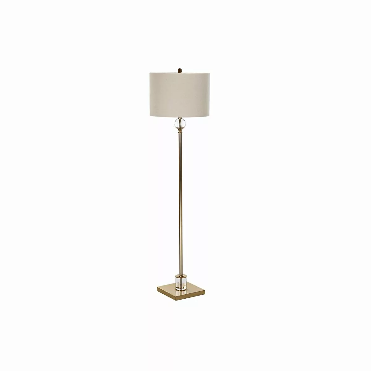 Stehlampe Dkd Home Decor Kristall Golden Metall Polyester (41 X 41 X 161 Cm günstig online kaufen