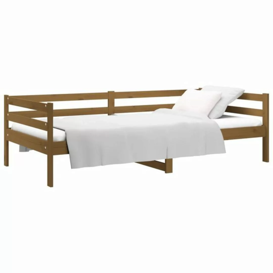 vidaXL Bett Tagesbett Honigbraun 80x200 cm Massivholz Kiefer günstig online kaufen