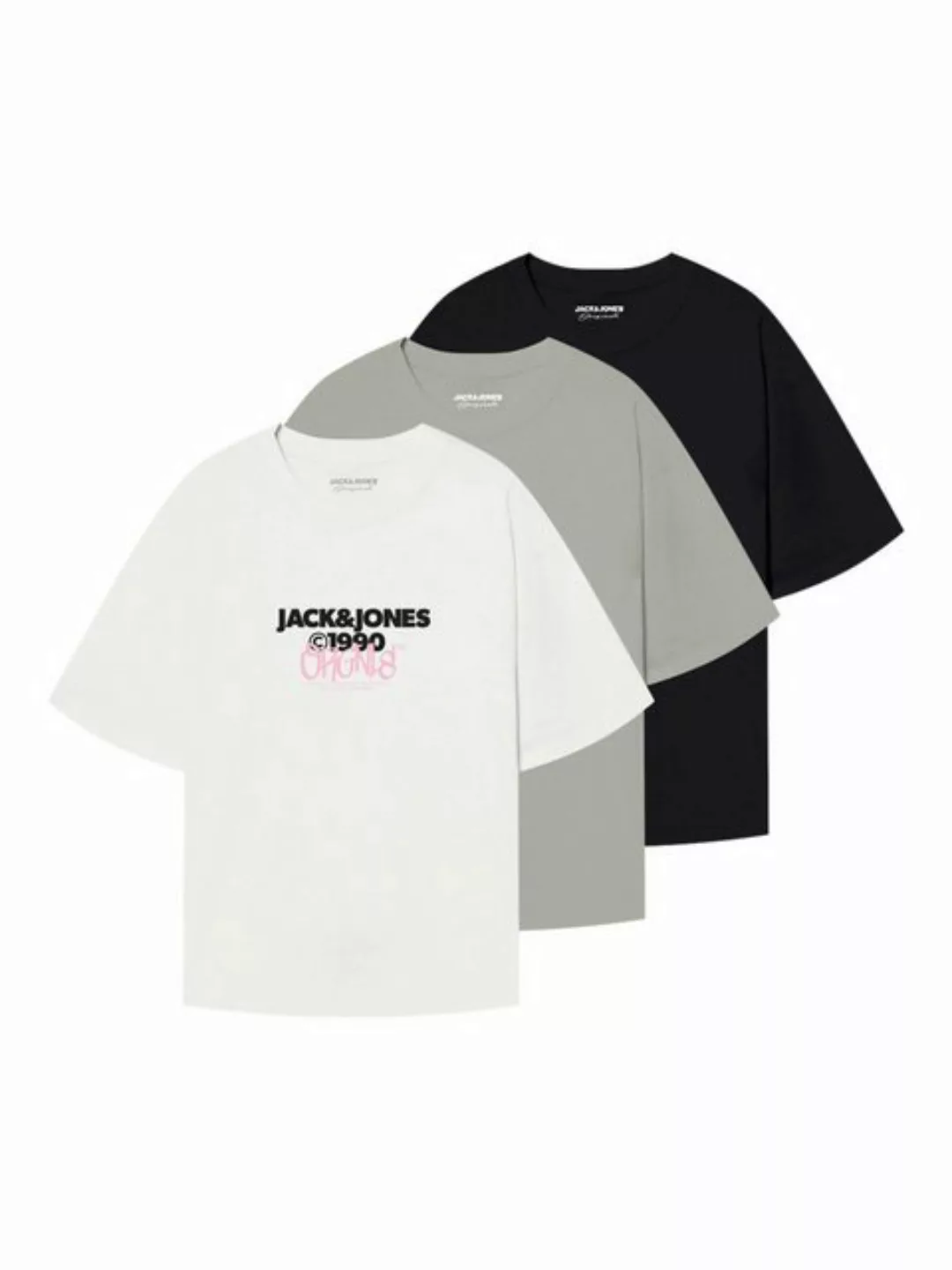 Jack & Jones T-Shirt BUSHWICK (3-tlg) günstig online kaufen