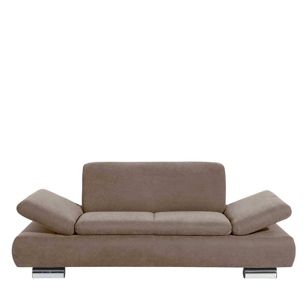 Sofa aus Velours Fußgestell aus Metall günstig online kaufen