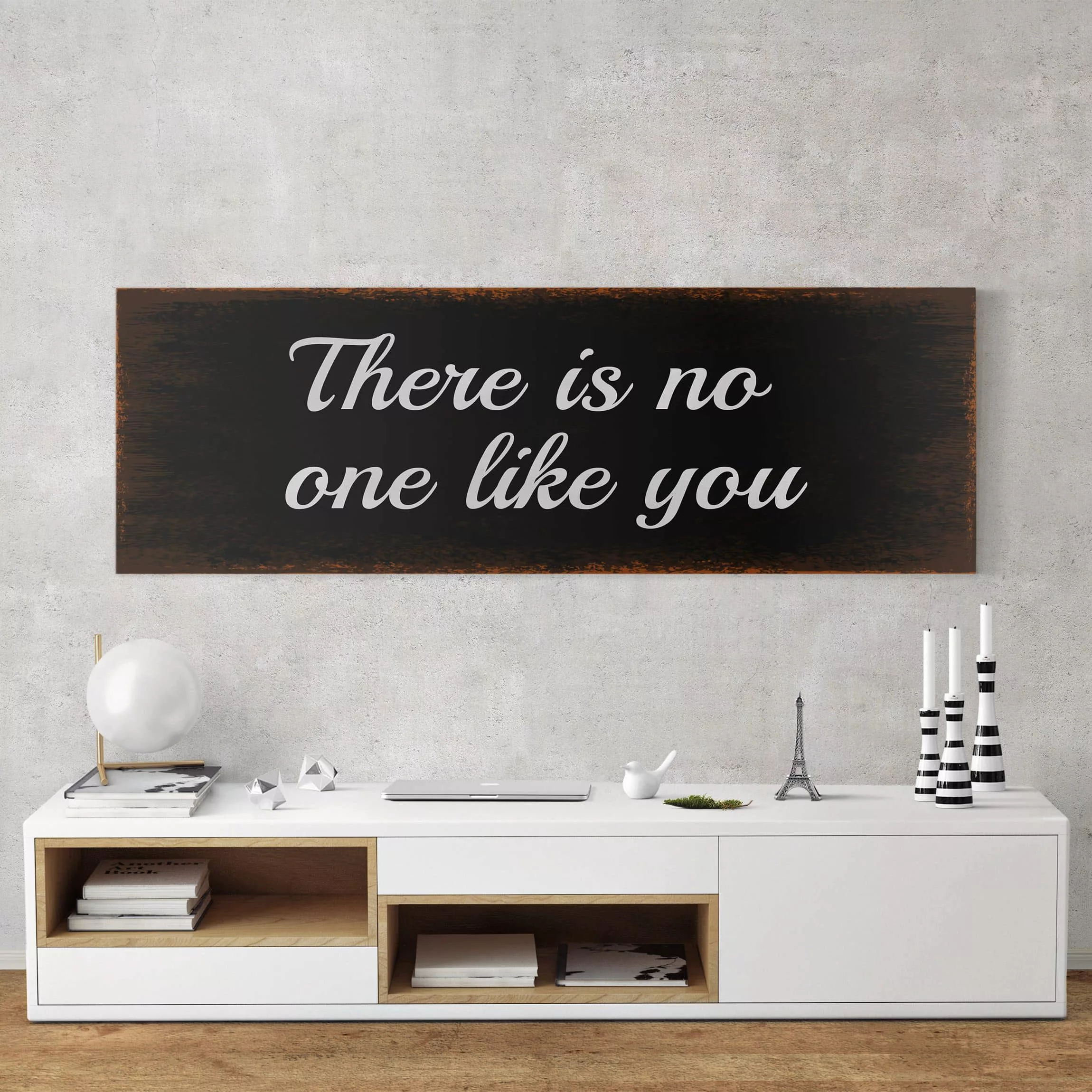 Leinwandbild Küchenspruch - Panorama No One Like You günstig online kaufen