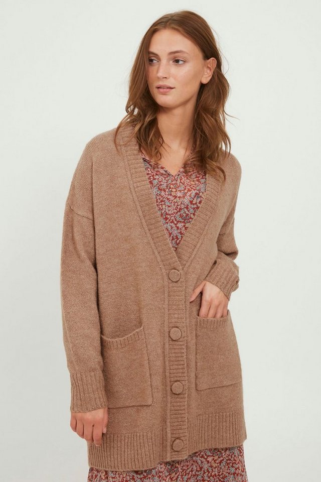 b.young Strickjacke BYOKIRA CARDIGAN - 20810503 Lange Strickjacke mit aufge günstig online kaufen