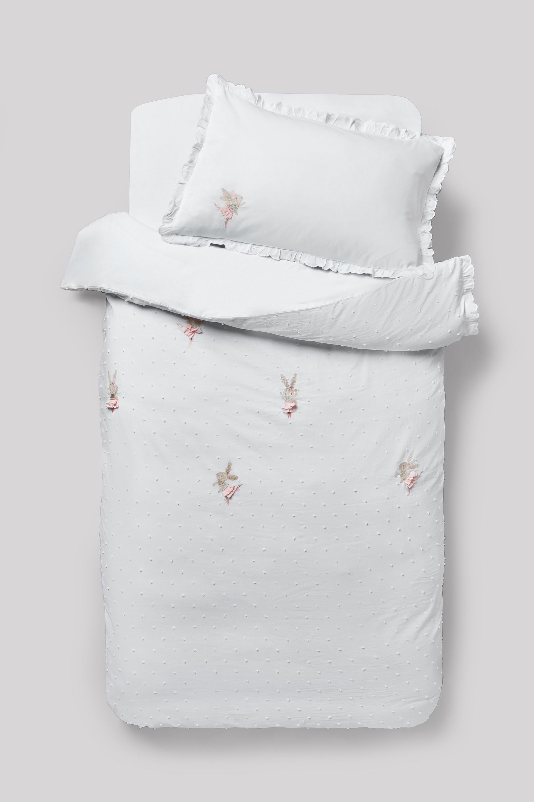 Next Bett-Set Bettgarnitur mit aufgestickten Häschen-Ballerinas, günstig online kaufen