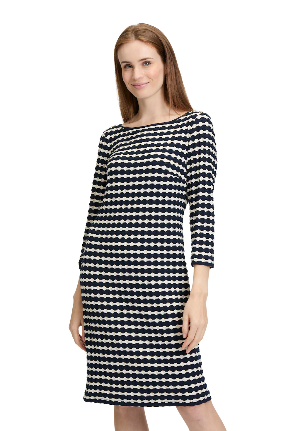 Betty Barclay Etuikleid "Betty Barclay Damen Etuikleid mit 3/4 Arm", Knöpfe günstig online kaufen