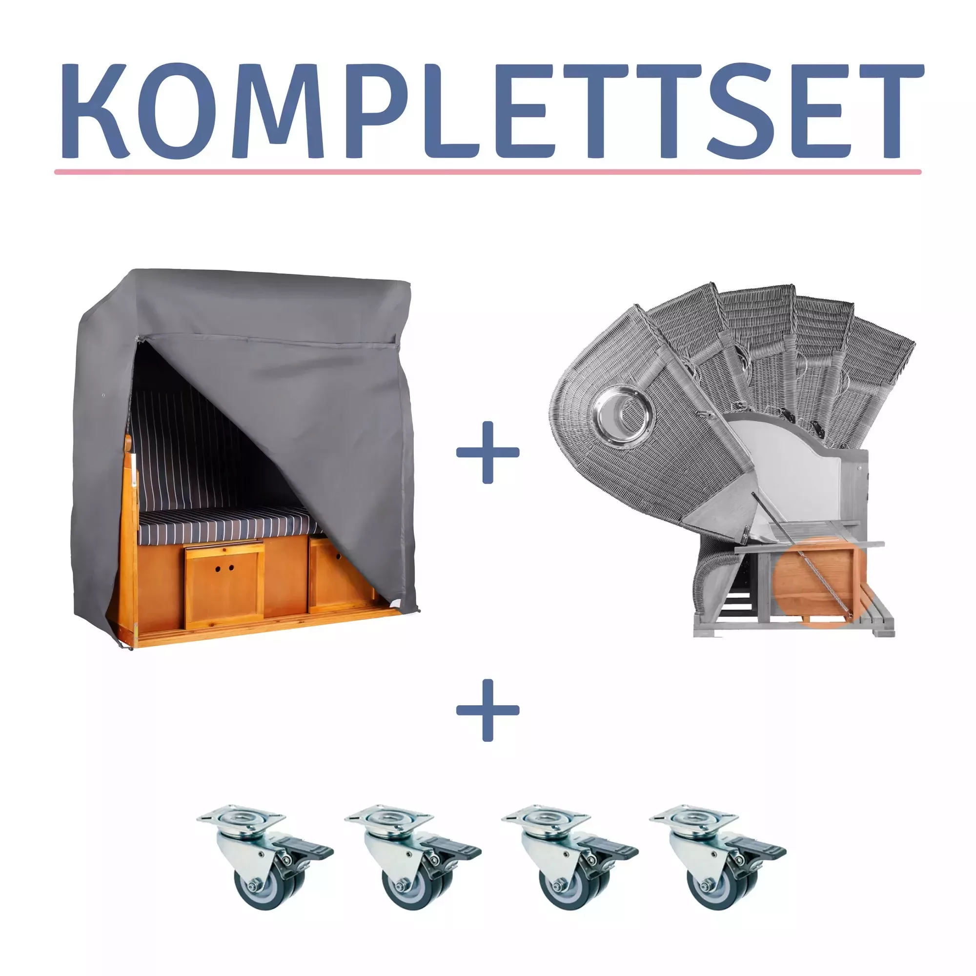 Zubehör Komplettset zum Strandkorb Spiekeroog/Amrum günstig online kaufen