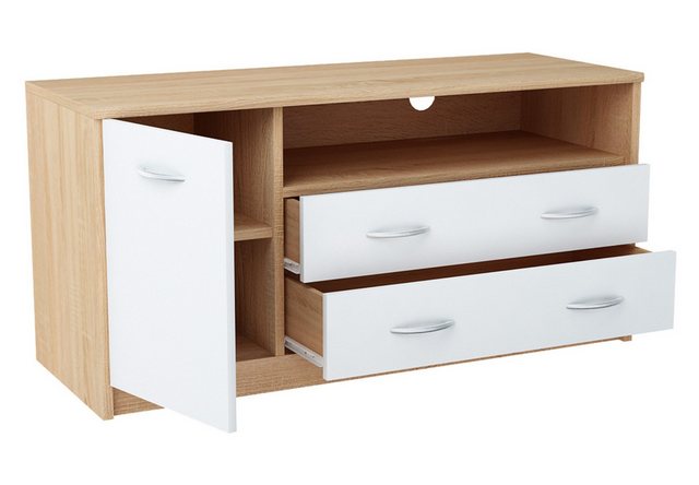 Home Collective TV-Schrank 110cm breit Lowboard mit matter Oberfläche Ferns günstig online kaufen