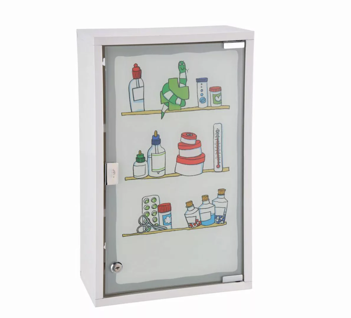 Spetebo Medizinschrank XXL Metall Medizinschrank Glastür günstig online kaufen