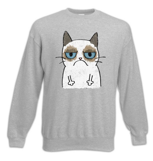 Urban Backwoods Sweatshirt Grumpy Cat II Sweatshirt Cats Katze Gatto Gamer günstig online kaufen