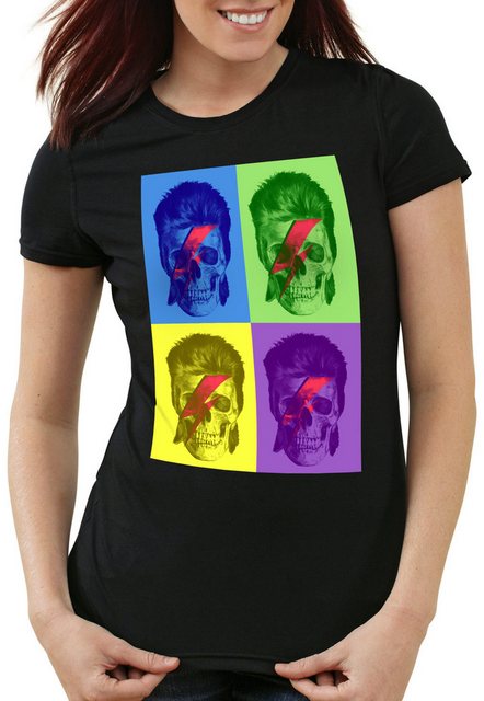 style3 T-Shirt Bowie Skull turntable Aladdin retro pop-art warhol david San günstig online kaufen