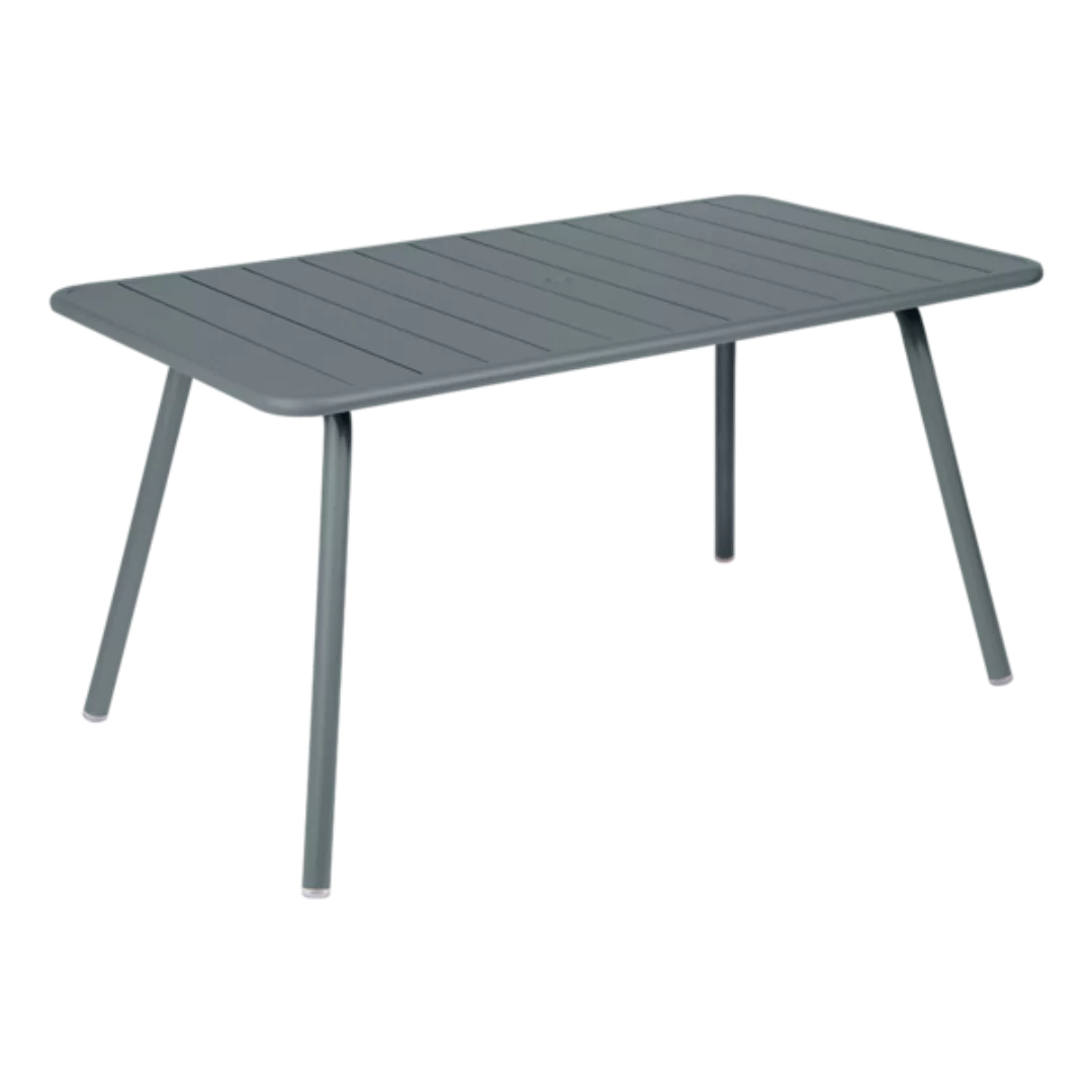 rechteckiger Tisch Luxembourg metall grau / 6 Personen - 143 x 80 cm - Alum günstig online kaufen