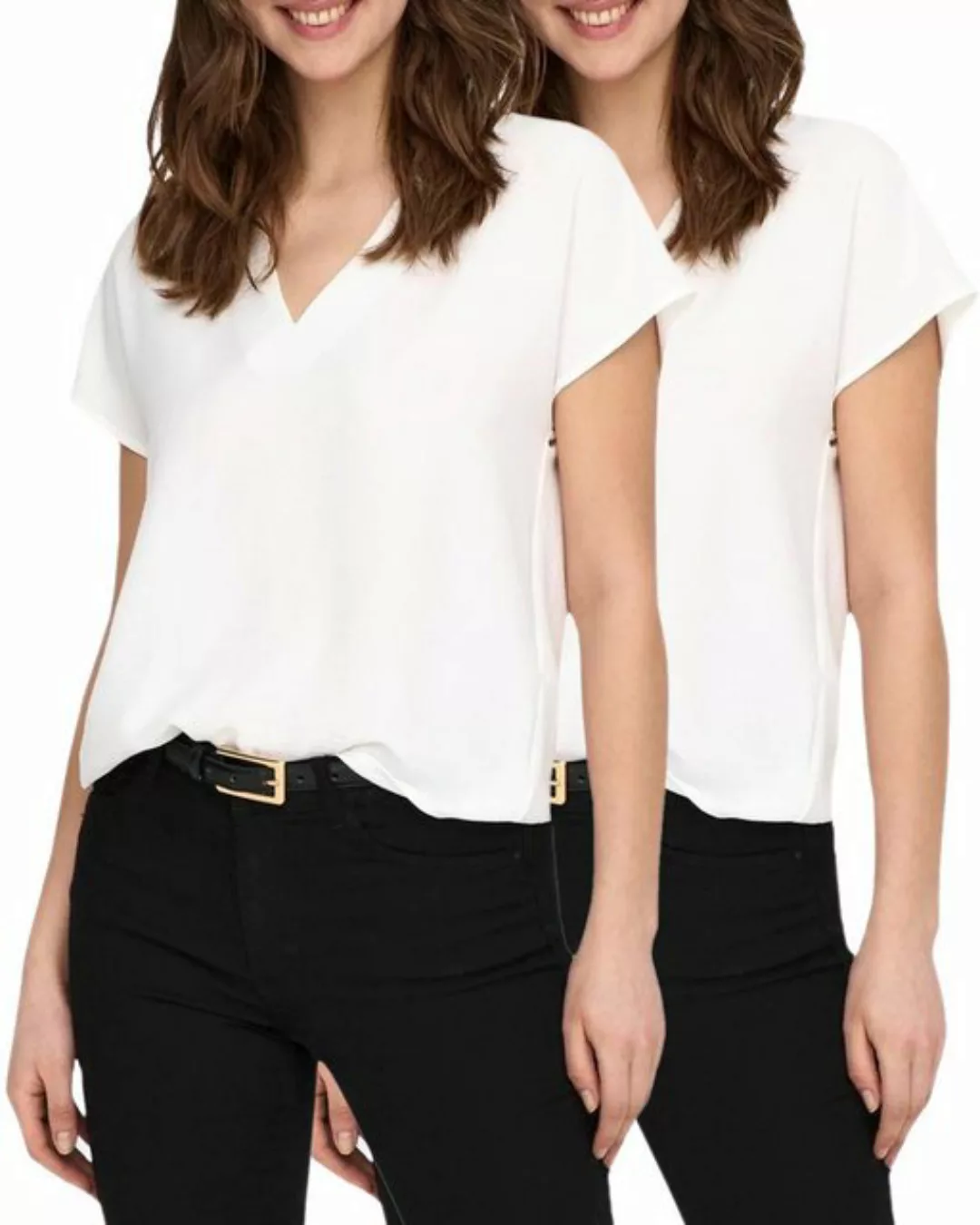 Jaquelin de Young Blusenshirt JDY Basic Shirt im Doppelpack günstig online kaufen
